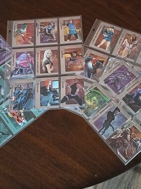 34 Card Lot-DC Comics Trading Cards Skybox Metal Universe Batman